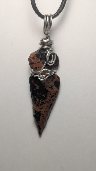 Mahogany Obsidian Arrowhead