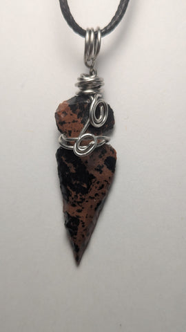 Mahogany Obsidian Arrowhead