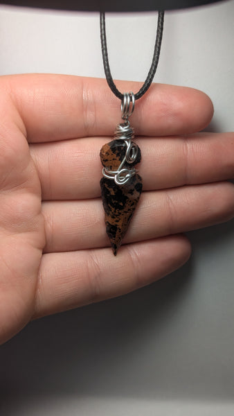 Mahogany Obsidian Arrowhead